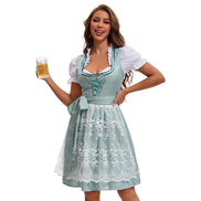 Damen Oktoberfest Dirndl mit Spitze und Rüschendetails – Marlene