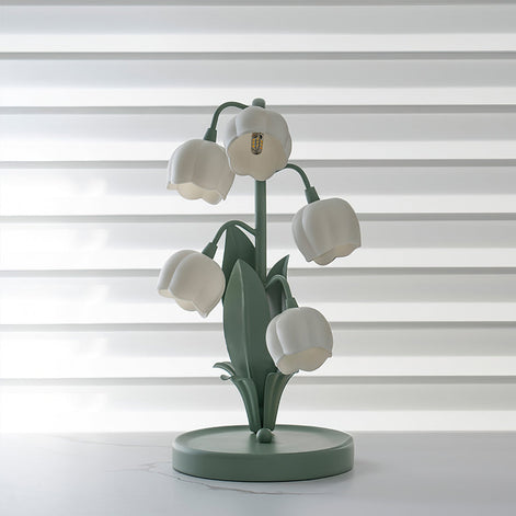 OrchiLume – Tischleuchte mit dekorativem Orchideenmuster