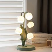 OrchiLume – Tischleuchte mit dekorativem Orchideenmuster