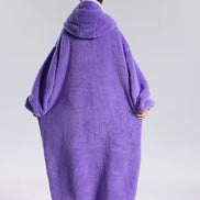 Oversized Hoodie-Decke mit Kapuze, langen Ärmeln und Fronttasche – Velmora