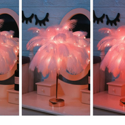Plumina LED-Tischleuchte – Sanftes Licht Mit Stilvollem Federdesign