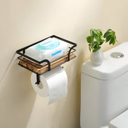 Praktisches Wandregal mit Papierhalter für das Badezimmer