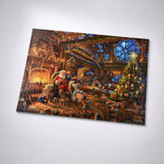 Puzzle Adventskalender mit Weihnachtsmotiv und Referenzposter – Puzzavella