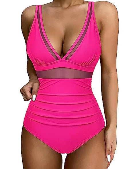 Ariavelle Damen Badeanzug mit verstellbaren Trägern