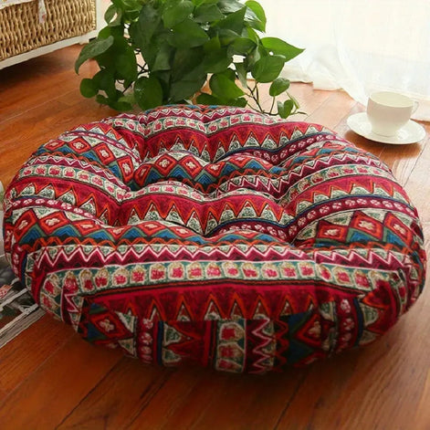 Rundes Boho-Sitzkissen – Dekorativer Komfort für Ihr Zuhause
