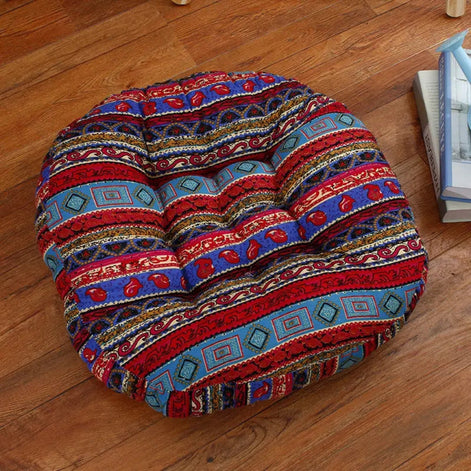 Rundes Boho-Sitzkissen – Dekorativer Komfort für Ihr Zuhause