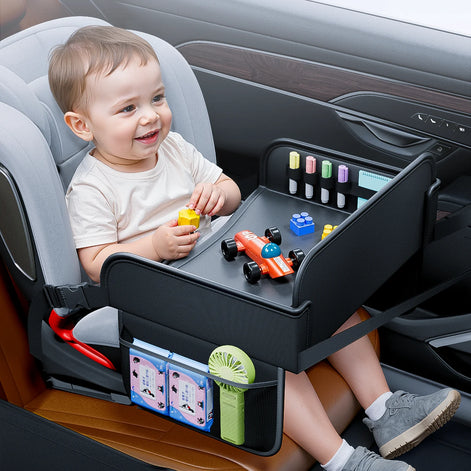 Kindersitz-Tisch mit Aufbewahrungsfächern aus Oxford-Material