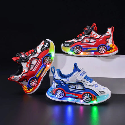 SparkWalk Kinder LED Sneakers mit Klettverschluss