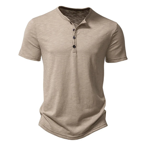 Velano Henley T-Shirt kurzarm mit Knopfleiste und bequemer Passform für den Alltag