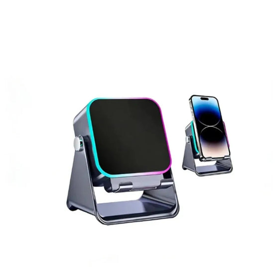 Bluetooth-Lautsprecher mit Smartphone-Halter und RGB-Beleuchtung – SoundDock