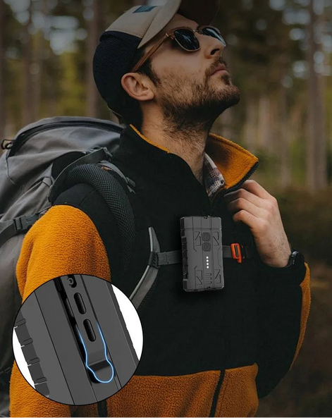 Wiederaufladbare LED-Taschenlampe aus Aluminium mit USB-C und Akkustandsanzeige – Lumitrek