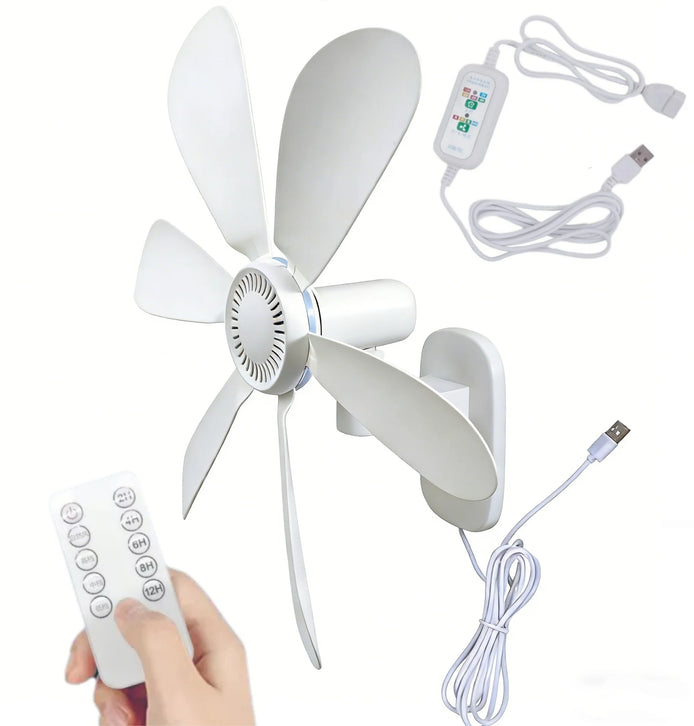 USB-Wandventilator mit Fernbedienung und Timer – AeroLinea
