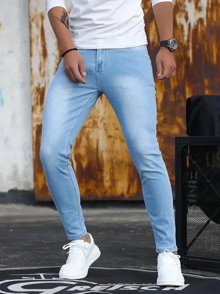 Rovento Herren Jeans Straight Fit