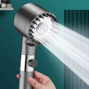 Handbrause mit 3 Strahlarten, Filter und Massagefunktion – Aquivaro