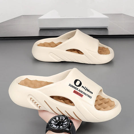 Marvion Herren Slides mit EVA Sohle