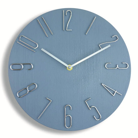 Simplaro Wandquarzuhr – Runde geräuscharme Uhr (30 cm)