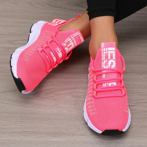 Velion Damen Laufschuhe mit Mesh-Obermaterial und Schnürung