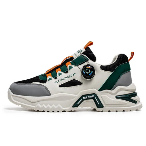 Rovento Herren Sneakers mit Drehverschluss und Mesh