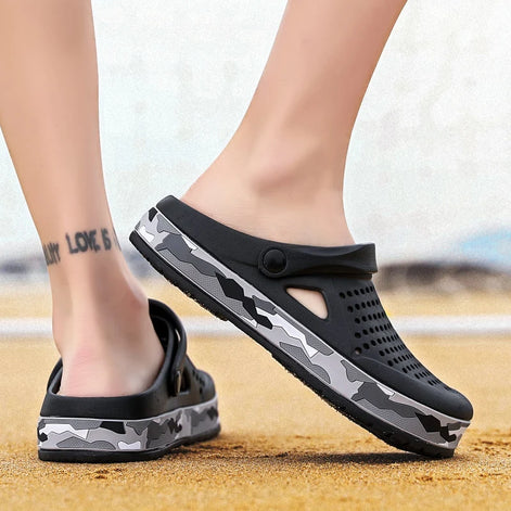 Veltrion Herren Clogs mit rutschfester Sohle