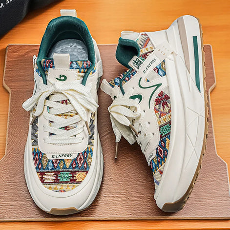 Neravio Sneaker mit Schnürung und profilierter Gummisohle