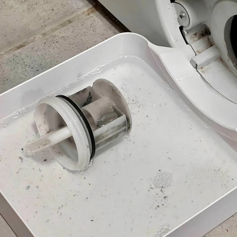 Auffangschale für Waschmaschinenfilter gegen Wasserüberlauf – DryGuard