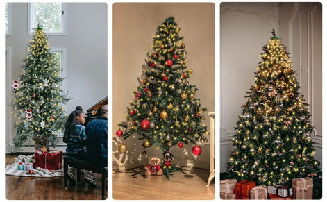 LED Weihnachtsbaum Lichterkette mit Ring, 8 Lichtmodi – Lumeriva