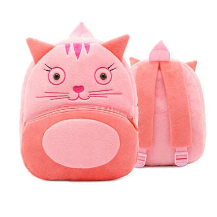 Kinder-Rucksack aus Plüsch mit Tiermotiv