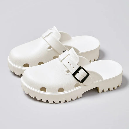 Marvella Damen Plateau-Sandalen mit Schnallenverschluss