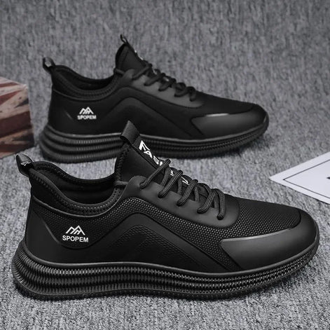Aeronix Herren Sneaker mit atmungsaktivem Textilobermaterial und Schnürverschluss