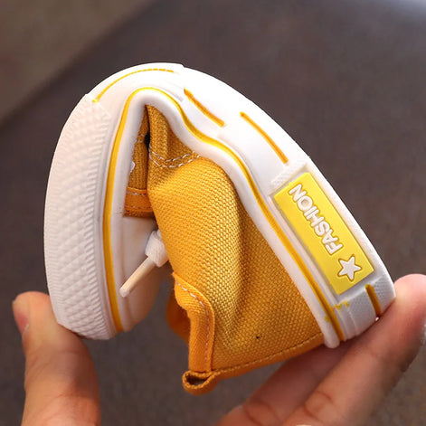 FlexiPlay Kinder Canvas Sneaker Unisex mit rutschhemmender Sohle