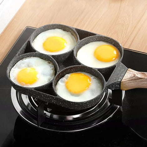 BreakfastQuad Mehrfachpfanne – Vierfach-Kochtopf für vielseitige Frühstücksgerichte