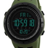 Draxon Herren Digitaluhr mit großem Display und Silikonarmband