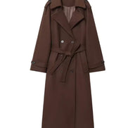 Damen Trenchcoat mit Doppelknopfleiste und Gürtel – Valessa