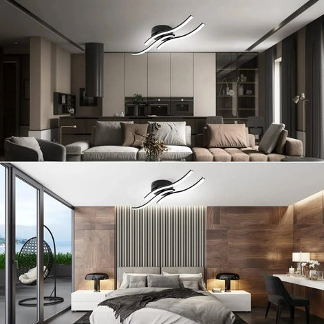 Formira Deckenleuchte mit LED-Beleuchtung und geschwungenem Design
