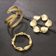 Aurelia Damen Armreif-Set mit Drei Offenen Armreifen