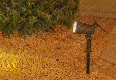 Luminara LED Solar Gartenstrahler mit Erdspieß und Farbmodus