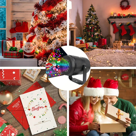Snowaro Projektorlicht – LED-Projektor mit drehbarem Weihnachtsmotiv