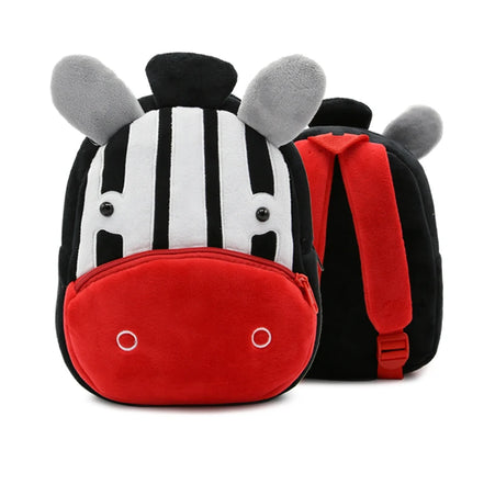 Kinder-Rucksack aus Plüsch mit Tiermotiv