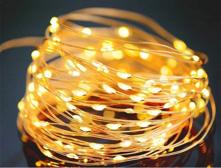 Solar-LED-Lichterkette mit integriertem Akku