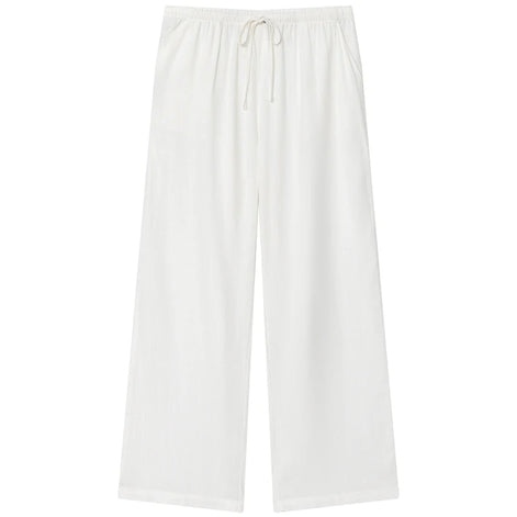 Velmira Damen Weite Sommerhose mit Hoher Taille und Lockerem Schnitt