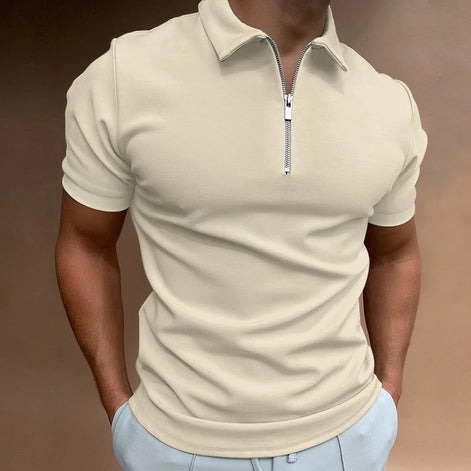 Karvion Herren Poloshirt mit Half-Zip