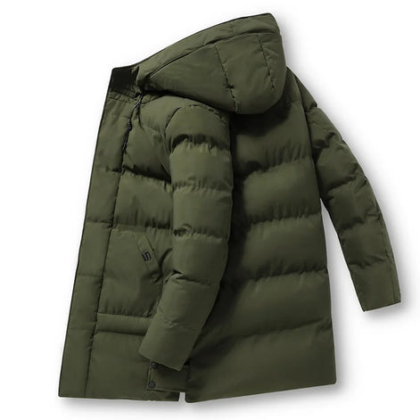 Herren Winter-Steppjacke mit Kapuze – Nordven