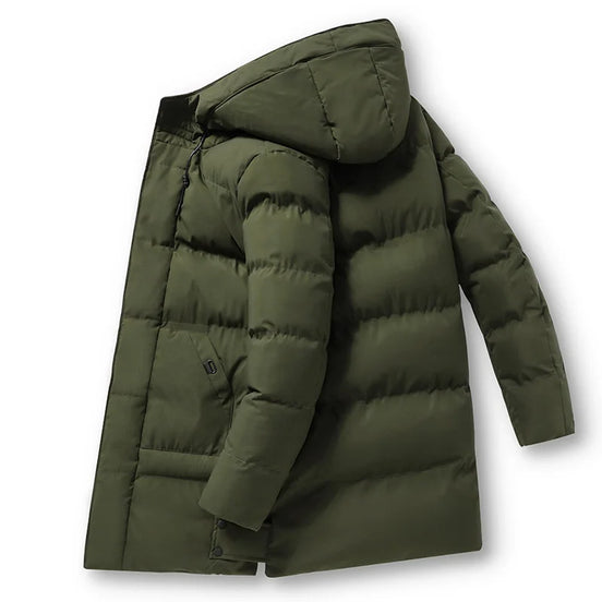 Herren Winter-Steppjacke mit Kapuze – Nordven