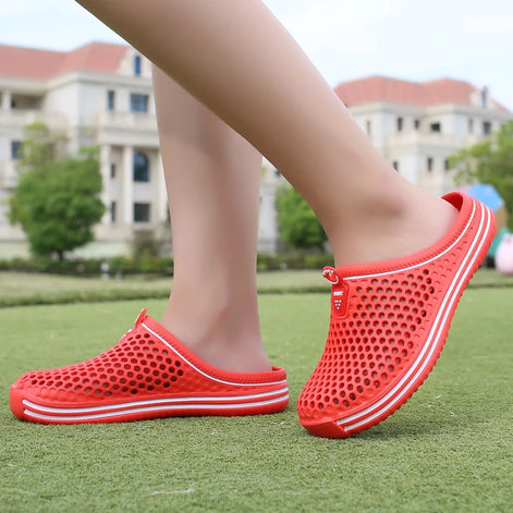 Solviro Unisex EVA Strand Clogs mit rutschfester Sohle