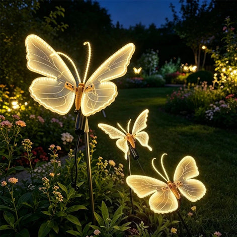 LED Schmetterlingslampe mit Bewegung, 40 cm – Papivella