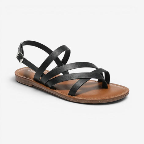 Tavellia Damen Sandalen mit Schnallenriemen und rutschhemmender Sohle