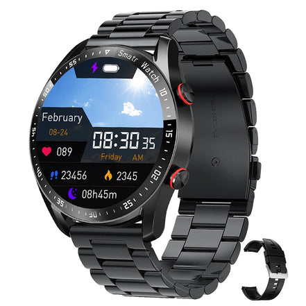 Rundes Smartwatch mit Bluetooth-Telefonfunktion