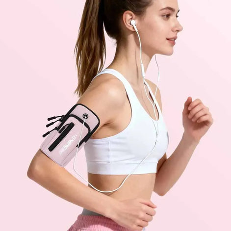 Sport-Armtasche mit Reißverschluss für Smartphone und Outdoor-Aktivitäten – MotionPocket