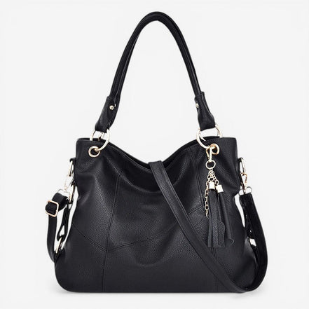 Velmora Schultertasche – Umhängetasche mit verstellbarem Riemen und mehreren Reißverschlussfächern