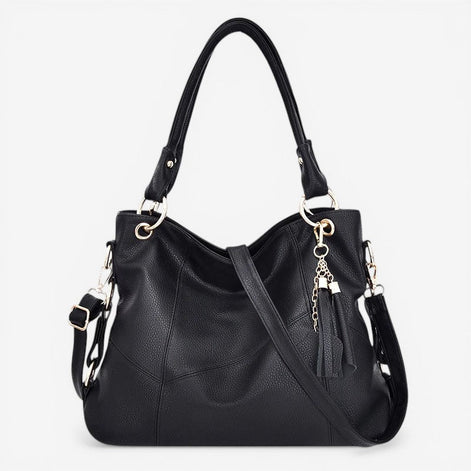 Velmora Schultertasche – Umhängetasche mit verstellbarem Riemen und mehreren Reißverschlussfächern